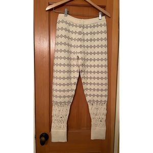 Opening Ceremony Geometric Fair Isle Knit Leggings Sz Small NWT